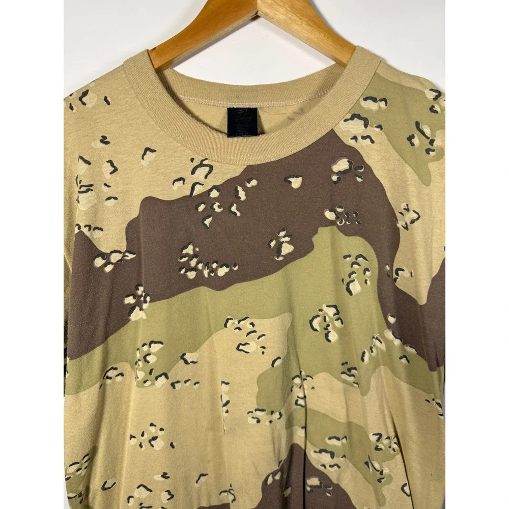 Vintage Tee Swing Desert Camo T Shirt Mens Large Chocolate Chip Camouflage USA - Picture 2 of 8